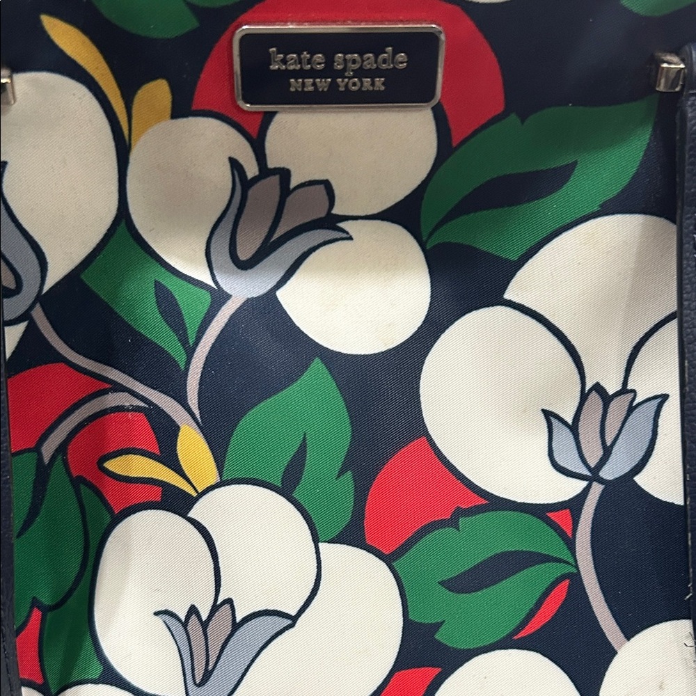 Kate Spade Dawn Breeze Floral Tote - Red, Navy, and Cream